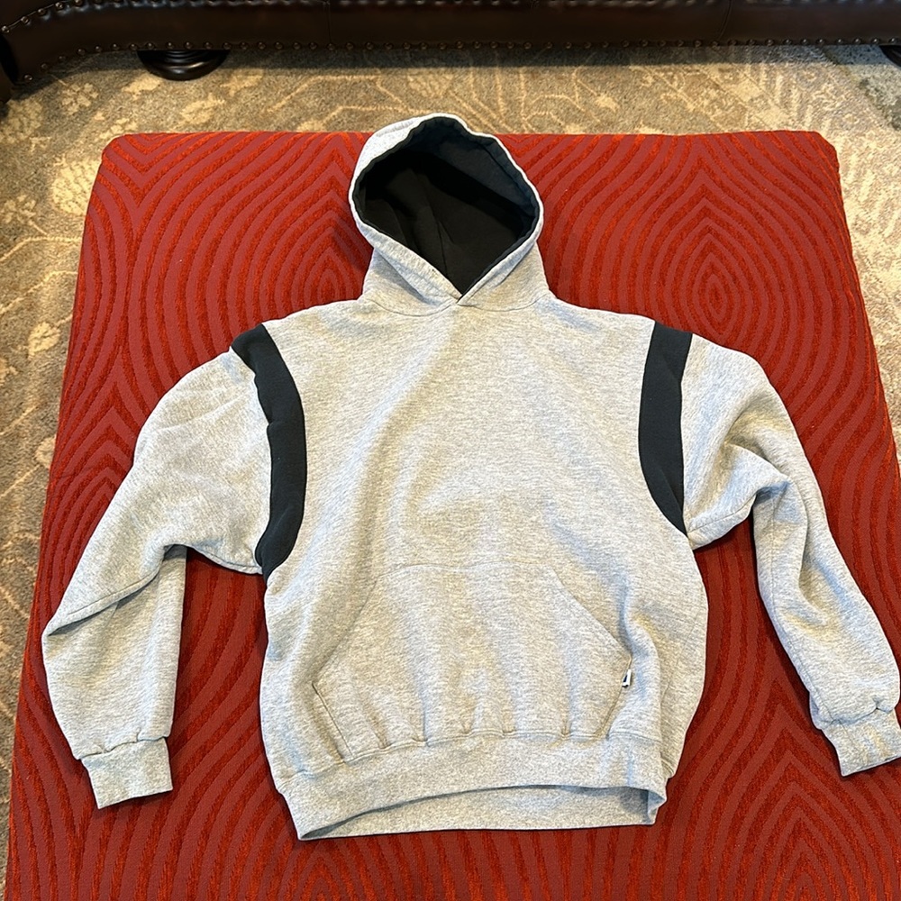 Russell Athletic L Hoodie Gray & Black 🍯